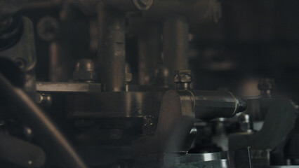 Industrial cheesemaking machine processing dairy