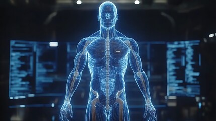 Detailed illustration of the human anatomy.