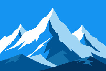 Fototapeta premium winter mountain landscape