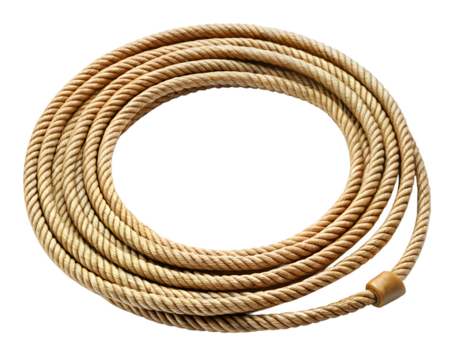 roll of rope isolated on white background. PNG Transparent file type with high definition quality And vibrant color grading Available.
