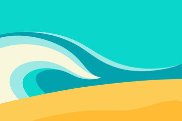 Glowing Surf Waves Curling onto an Empty Australian Beach