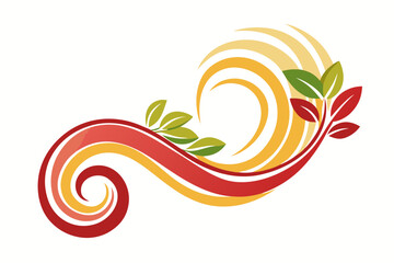 Obraz premium Pasta Swirl Transforming into a Floral Wave