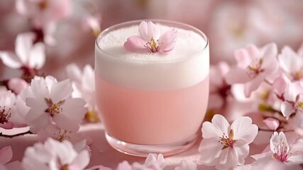 sakura blossom gin fizz japanese drinks video
