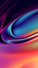 Streaks of vibrant colors, including blue, purple, and red, swirl and curve dynamically against a dark backdrop