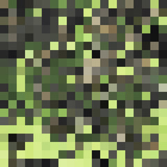 Colorful abstract mosaic background. Pixel effect. Camo and camouflage.