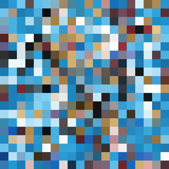 Colorful abstract mosaic background. Pixel effect. Camo and camouflage.