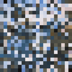Colorful abstract mosaic background. Pixel effect. Camo and camouflage.