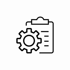 clipboard configuration icon sign vector