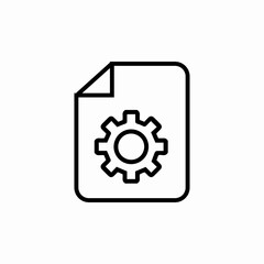file settings icon sign vector