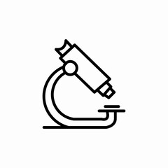 microscope lab icon sign vector