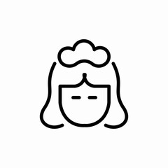 nurse woman icon sign vector