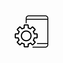 phone configuration icon sign vector