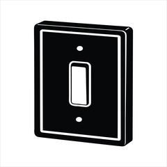 Light Switch Icon Silhouette Vector Illustration
