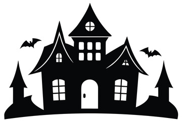 haunted house vector icon