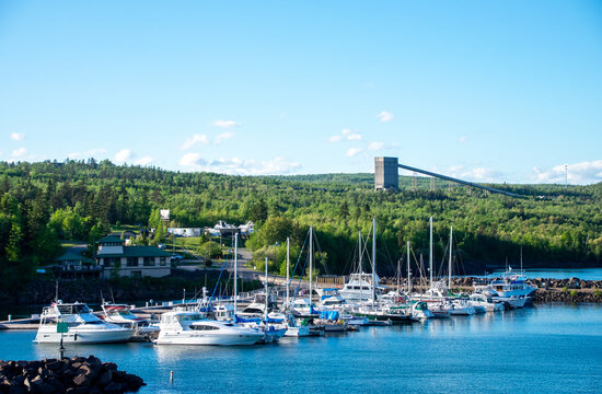 Boats at the Silver Bay Marina