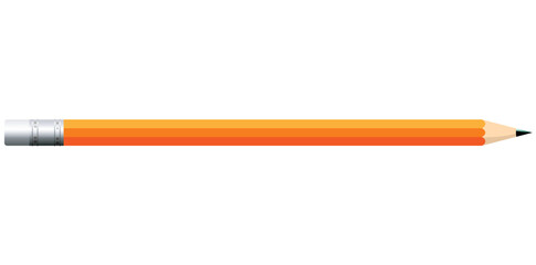 Realistic Graphite Pencil Vector Illustration.	