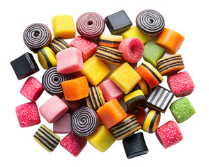 candy isolated on white background. PNG Transparent file type with high definition quality And vibrant color grading Available.