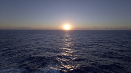 Fototapeta premium Vast ocean sunset