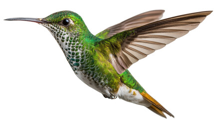 Fototapeta premium Hummingbird in Flight A Vibrant Display of Nature's Agility and Beauty in Motion Capture