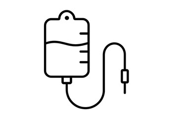 Vector Illustration of IV Drip Icon