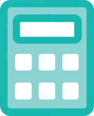 Clean style calculator math tool icon