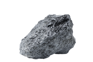 a rock is shown on a white background