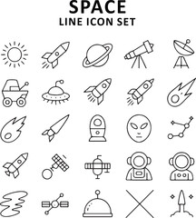 Astronaut Vector Art, Space, Bundle, Planet collection in doodle