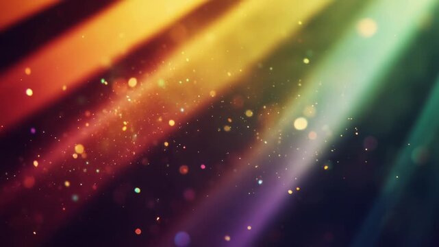 A bright and colorful light shining on a dark backdrop, ideal for representing creativity, inspiration, or highlighting a key message