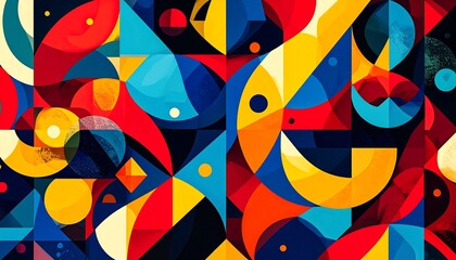 Vibrant geometric abstract pattern