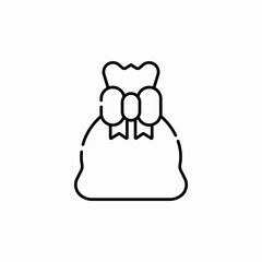 gift bag icon sign vector