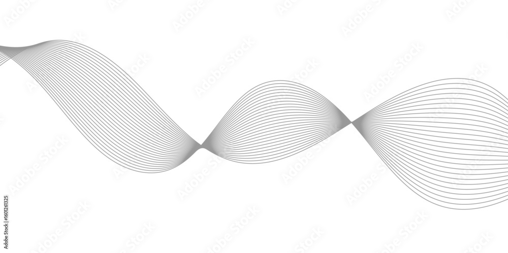 Poster abstract wavy curve lines background. abstract frequency sound wave lines and technology curve lines