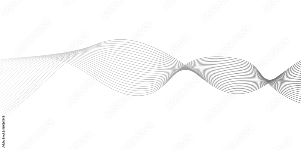 Poster abstract wavy curve lines background. abstract frequency sound wave lines and technology curve lines