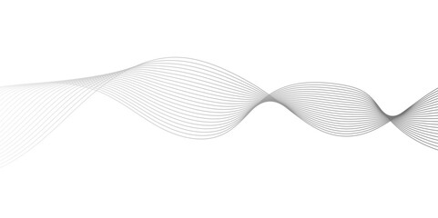 Abstract wavy curve lines background. Abstract frequency sound wave lines and technology curve lines background. Abstract business wave curve lines background. Vector illustration.
