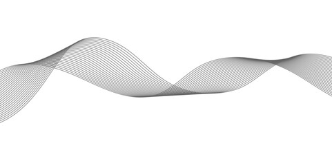 Abstract wavy curve lines background. Abstract frequency sound wave lines and technology curve lines background. Abstract business wave curve lines background. Vector illustration.