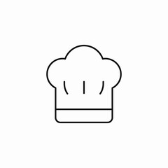 chef hat cooking icon sign vector