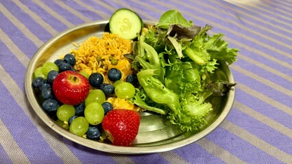fresh salad in a bowl, Fort Worth, Texas, USA