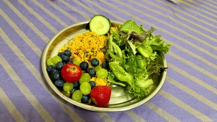 fresh salad in a bowl, Fort Worth, Texas, USA