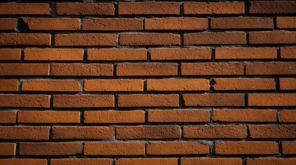 Obraz premium Orange brick wall, even rows