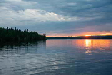 Sunset on Granite Lake Ontario Canada 