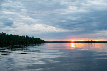 Sunset on Granite Lake Ontario Canada 