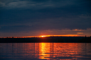 Sunset on Granite Lake Ontario Canada 