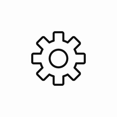 gear settings cog icon sign vector