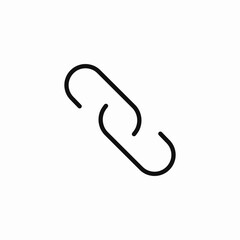 intertwined chain link icon sign vector