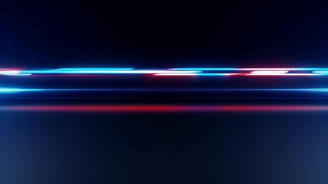 dynamic 4K background animation featuring glowing red blue neon lines moving dark scene high tech gradient lighting ideal digital typography futuristic intros modern title
