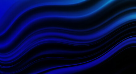 Fototapeta premium Abstract blue flowing fabric: a soft, smooth, silky wave design with a touch of purple and pink for a captivating illustration