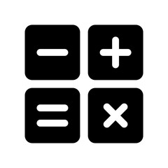 Calculator Math Symbol icon vector