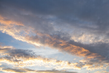 sunset skies over the midwest
