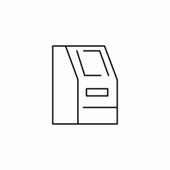 atm machine icon icon sign vector