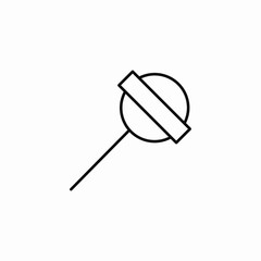 circle candy lollipop icon sign vector