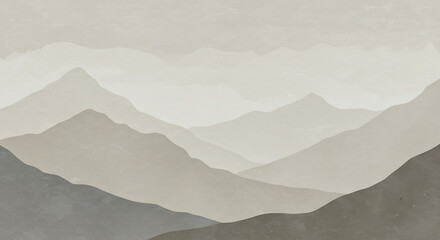 Textured mountain background with watercolor effect and neutral tones